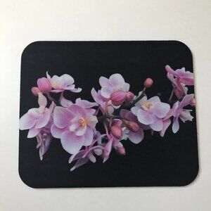 New mousepad Orchids original Photography Art in light purple/cream